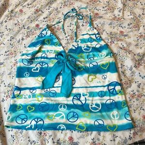 Y2k Halter Swim Top